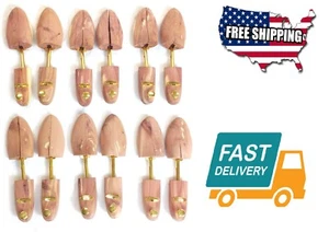 6 Pairs Large Size Home Little Wholesale Program Split-Toe Cedar Shoe Trees Tool - Picture 1 of 5