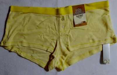 NWT - Old Navy-Sleep Bottoms-Womans Panties - Yellow/White Stripes-Size Medium - Image 1 of 4