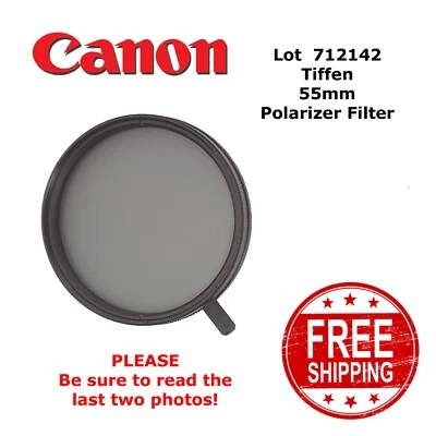 Polarizer Filter Lens Tiffen 55mm 712142 - Image 1 of 4