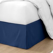 Bare Home Double Brushed Bed Skirt: Pleated, Easy Fit, 15" Deep