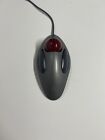 Logitech T-BC21 Trackman Marble Trackball Mouse USB Gray/Red Ball TESTED WORKING