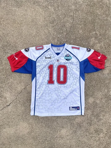 Rare Reebok Vince Young Tennessee Titans 2007 Pro Bowl Jersey Size 52 White #10 Cover