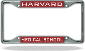Marco de placa de matrícula de Harvard de la Escuela de Medicina - Imagen 1 de 1
