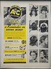 1942 AC Oil Filters Auto Save Wear A Reminder On Saving Money Vintage Print Ad 