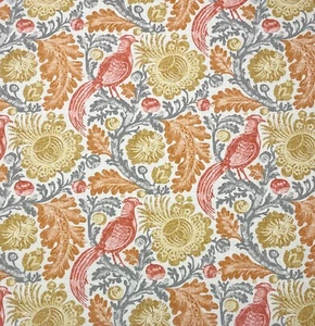 WILLIAMSBURG TUCKER RESIST ZEST BIRD OUTDOOR MULTIUSE FABRIC BY THE YARD 54"W - Picture 1 of 7