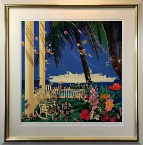Hiro Yamagata "Starlight Cruising" Silkscreen Art Print ED 80 Framed - Picture 1 of 1