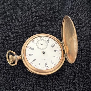 Antique Waltham Pocket Watch Engraved LEM 1912,missing Hands - Picture 1 of 9