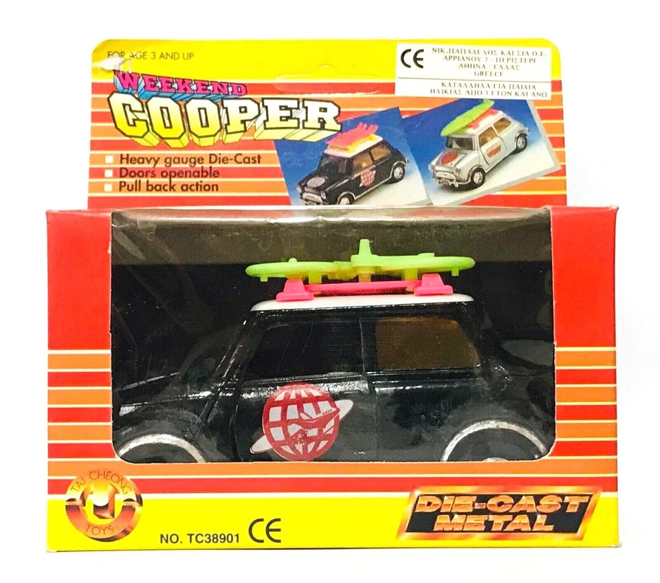 VINTAGE TAI CHEONG TOYS WEEKEND MINI COOPER 1:32 DIE-CAST METAL NEW IN BOX RARE - Image 1 of 4
