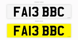 NUMBER PLATE FA13 BBC REGISTRATION FAB BBC CAR REG - Picture 1 of 1