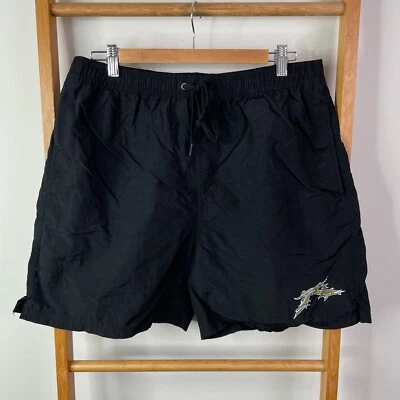 Pantalones Cortos de Tabla Rusty Para Hombres 34 Negros Bolsillos con Cordón Informales Surf Foto 1 de 4