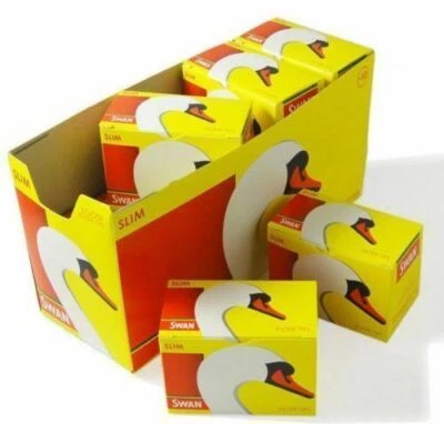SWAN SLIM FILTER TIPS LOOSE 165 Cigarette Filter Tips per Box  5 10 20 30 40 - Image 1 of 4