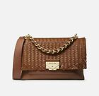 Michael Kors Cece Ribbon Medium Chain Leather Shoulder Bag Acorn New With Tags