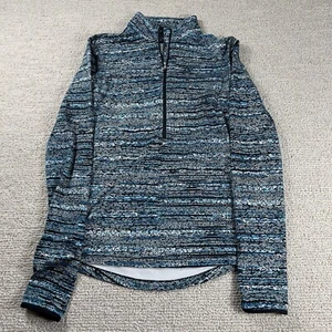 Camisa Nike Pro Dri-Fit 1/4 Cremallera Azul Negra Para Mujer Talla Pequeña” - Imagen 1 de 9