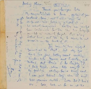 A.A. Milne - Autogramm Brief signiert - re/ seine Kindheit - RR Auktion COA - Bild 1 von 3