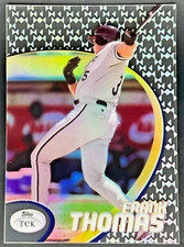 1998 Topps Tek Frank Thomas NM+ Chicago White Sox Card #6 Pattern 61
