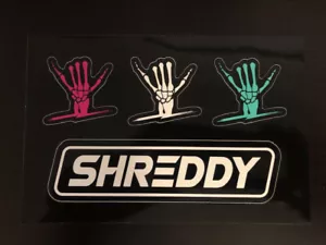 SHREDDY OEM 4PC STICKER SHEET SHREDDY LYFE - Picture 1 of 1