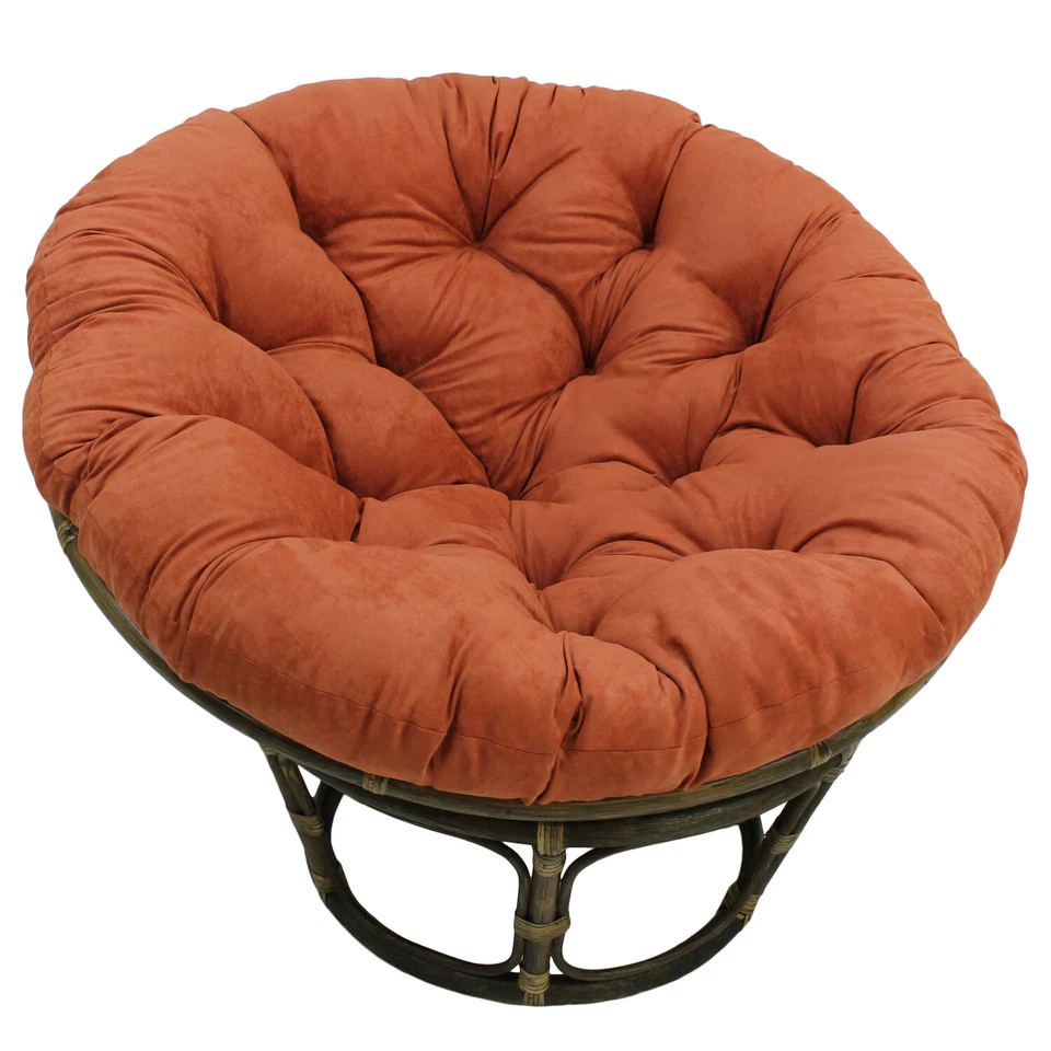 International Caravan Rattan 42-Inch Papasan Chair with Micro Suede Cushion - Image 1 of 1