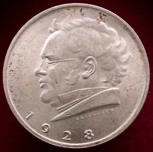 Austria 2 Schilling 1928 - Schubert - Silver (L0909b) - Picture 1 of 2