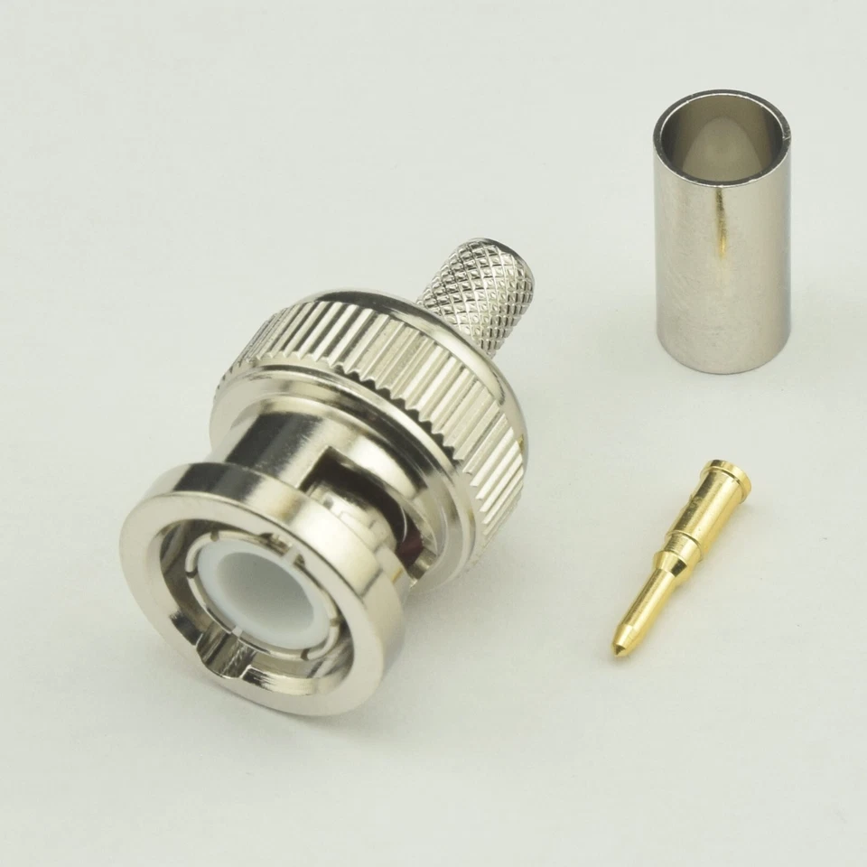 BY W5SWL ® BNC Male Coax Connector Crimp RG-142 RG400 by W5SWL
