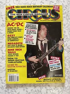 Circus Magazine 1993 January 31 AC/DC Nine Inch Nails  Megadeth Ozzy + More
