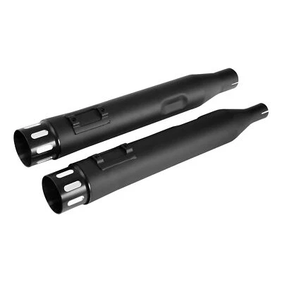 Silenciadores retos deslizantes de 4" ajuste de escape para Harley Touring Road King 2017-2024 - Imagem 1 de 4