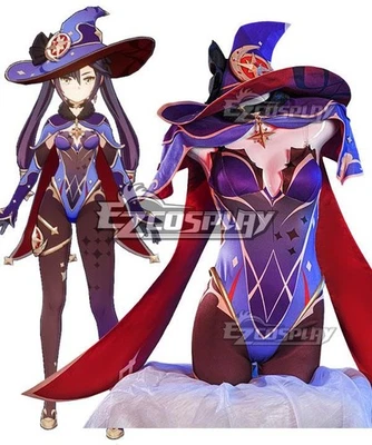 Fantasia Mona Cosplay Jogo Genshin Impacto Fantasias de Halloween Uniforme Vestido Feminino - Imagem 1 de 4