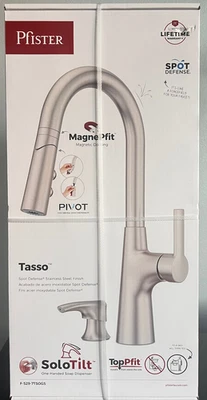 Pfister Tasso Stainless Steel magnetic Kitchen Faucet Sprayer Soap Dispenser NEW - Image 1 of 2