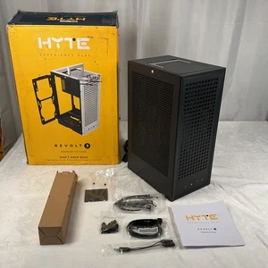 HYTE Revolt 3 Small Form Factor Premium ITX Computer Gaming Case Only Black 700W - Afbeelding 1 van 9