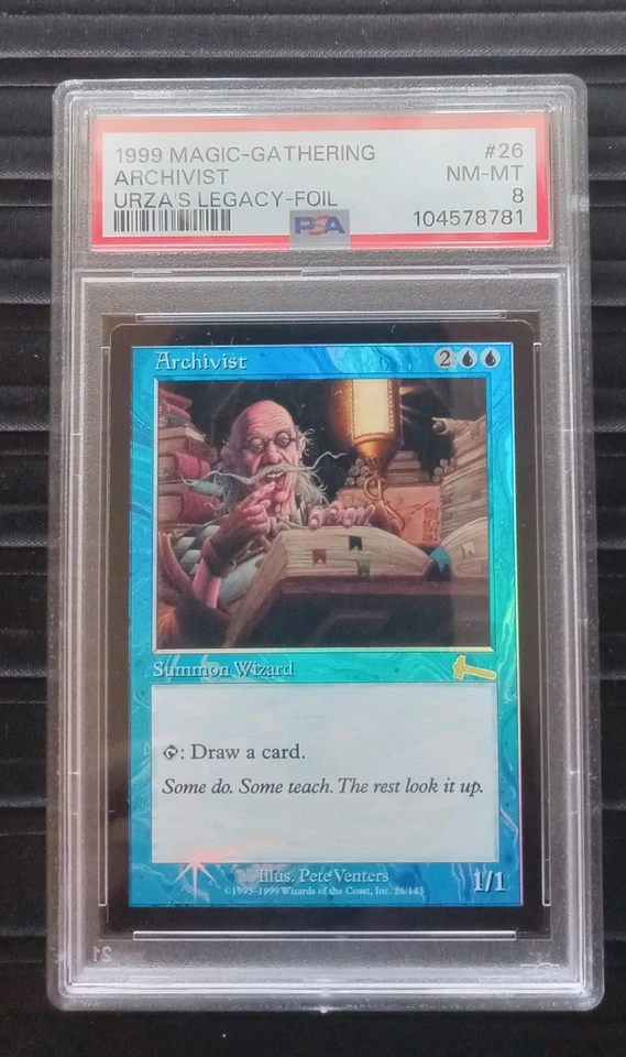 Mtg Archivist (PSA) 8 Urza's Legacy Foil [1999] - Image 1 of 2
