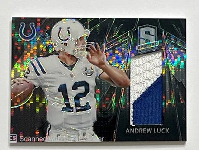 2013 Panini Spectra Materials Black Atomic Prime Patch 1/1 Andrew Luck #7 Colts - Image 1 of 2