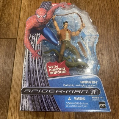 Figura Hasbro Spider-Man 3 Kraven el Cazador Bullwhip Swinging Komodo Dragon NUEVO Foto 1 de 4
