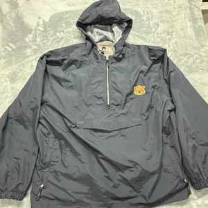 Auburn University Pullover X-Large XL Navy Weatherproof 3/4 Zip Rain Jacket - Picture 1 of 10