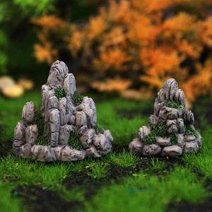 10PC Resin Rockery Miniatures HO/OO Scale Courtyard Park Landscaping Building - Picture 1 of 7