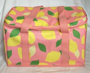 BORSA TERMICA KATE SPADE NEW YORK LIMONI CORALLO GIALLO VERDE 10 1/2 X 16 X 7 1/2 NUOVA CON ETICHETTE - Foto 1 di 4