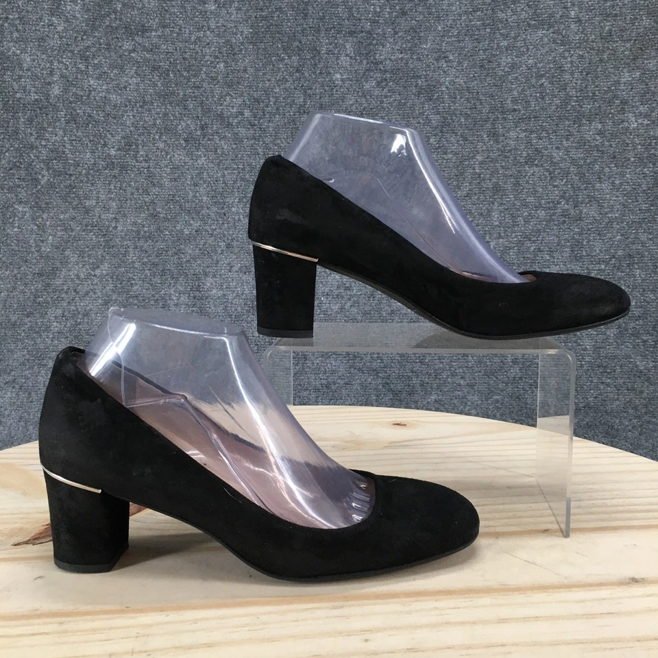 Zapatos de salón Sesto Meucci para mujer 8,5 M negros sin cordones informales cómodos tacones en bloque Foto 1 de 4