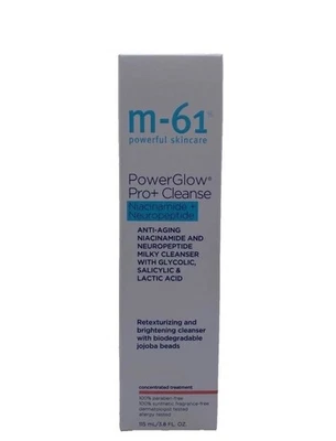 M-61 Powerful Skincare PowerGlow Pro+ Cleanse ~ 3.8 oz / 115 ml/ BNIB - Image 1 of 3