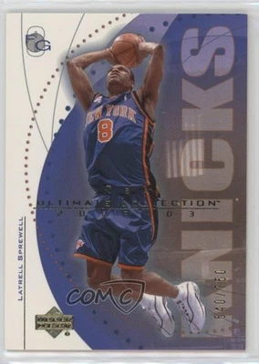 2002-03 Upper Deck Ultimate Collection /750 Latrell Sprewell #44 - Image 1 of 2