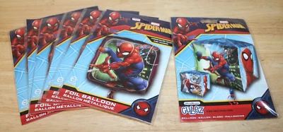 PACK de 7 globos de aluminio Marvel Spider-Man, tamaño estándar, decoración de fiesta de cumpleaños Foto 1 de 2