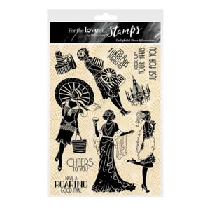 Hunkydory -For the Love of Stamps - Delightful Deco Silhouettes RRP £10.00 - Picture 1 of 2