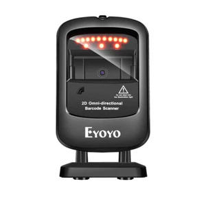 Eyoyo Handsfree 1D 2D Desktop Barcode Scanner Wired Desk USB Scanner for Store - Picture 1 of 11