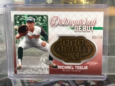 2020 Topps Pro Debut MICHAEL TOGLIA Distinguished Medallions Red /10 #DD-MT - Image 1 of 4