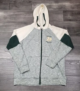 Men's Touch Stadium Oakland Athletics A's MLB Baseball Hoodie Full Zip Size M - Picture 1 of 10
