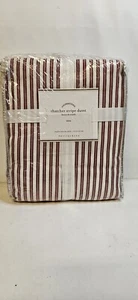 Pottery Barn Thatcher Red Ticking Stripe Twin Size Duvet New 2014 Dead Stock - Picture 1 of 5
