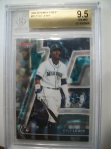 KYLE LEWIS 2020 Bowman's Best #31 BGS GEM MINT 9.5 Mariners RC - Picture 1 of 1