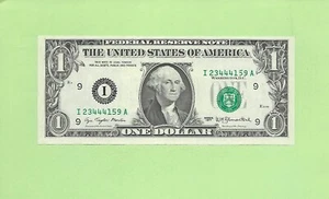 1977 ..UNCIRC $1 I 2344 4159 A .... 1977 $1 I-A NICE NOTE FRN - Bild 1 von 2