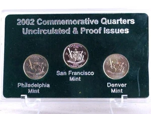2002 TENNESSEE 3pc Set COMMEMORATIVE State Quarters: P & D=Uncirculated, S=Proof - Picture 1 of 6