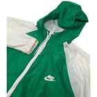 Vintage 80s Nike Windbreaker Full Zip Jacket XL Green White Logo Made in USA