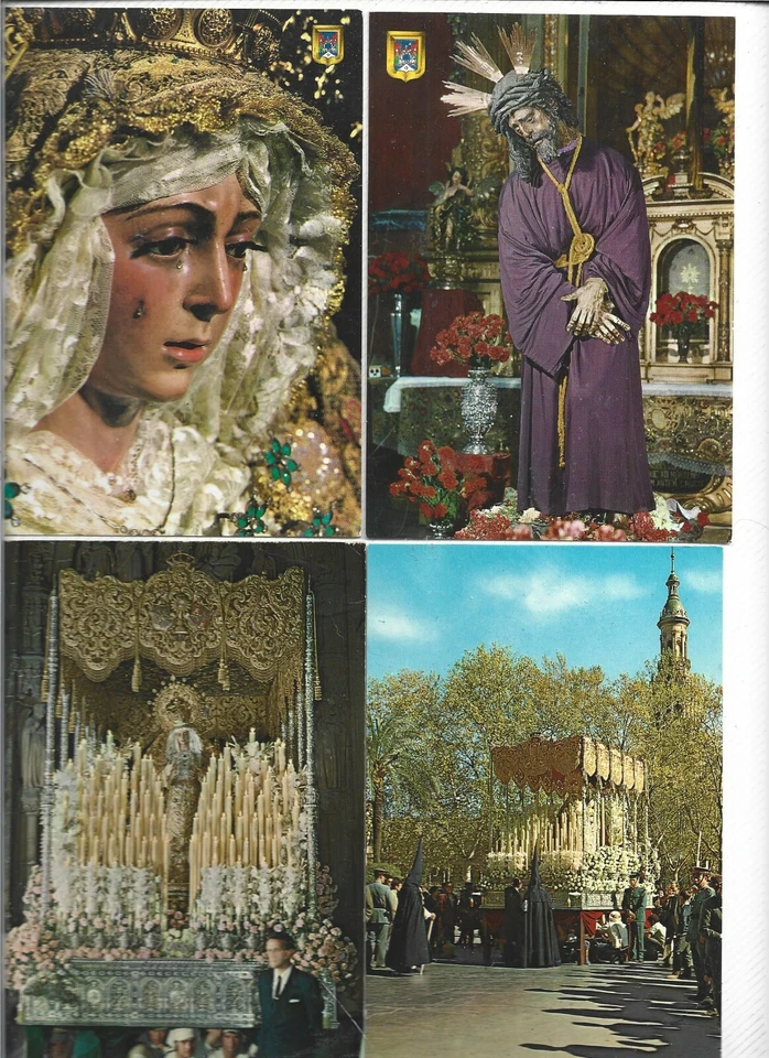 España Postales con Imagenes de la Semana Santa de Sevilla (FT-904) - Imagen 1 de 1