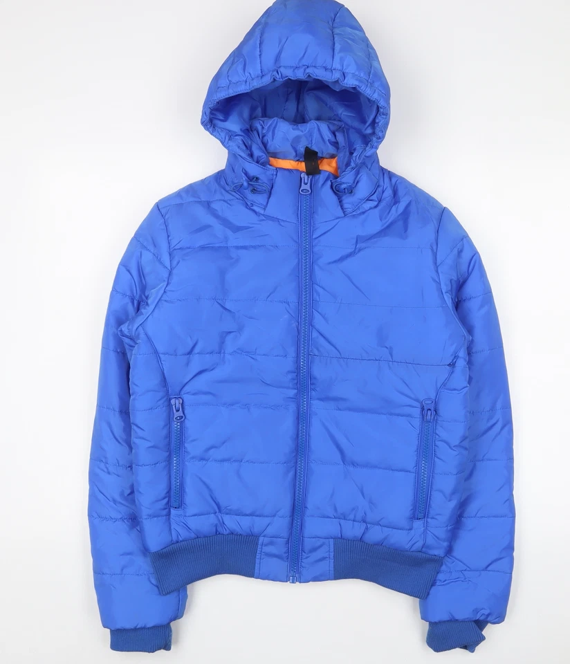 BC Collection Mens Blue Puffer Jacket Coat Size M Zip - Image 1 of 4