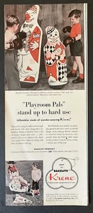 Inflables Playroom Pals 1953 Wonder Wearing Krene Bakelite Co. anuncio impreso de colección - Imagen 1 de 4